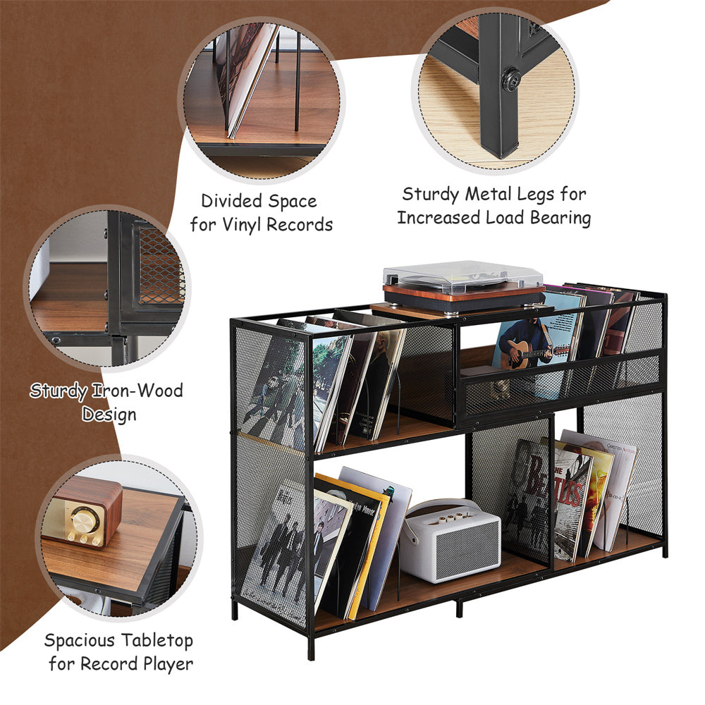 Expandable Record Player Stand