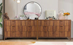 Fluted 6 Drawer Dressers for Bedroom, 48" Wide Modern Chest of Drawer with 6 Big Drawers