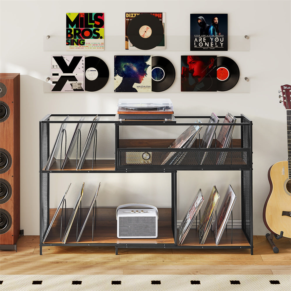 Expandable Record Player Stand