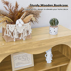 70" Tall Bookcase 6 Tier Wooden Bookshelf with Open Storage for Office