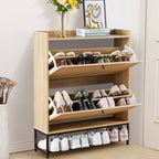 YOCWO Shoe Storage Cabinet with Flip Drawers for Entryway, Shoe Rack Organizer with Open Shelf