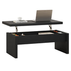 YOCWO Lift Top Coffee Table with Storage, Rectangle Coffee Table with Thicken Wood Table Top and Base