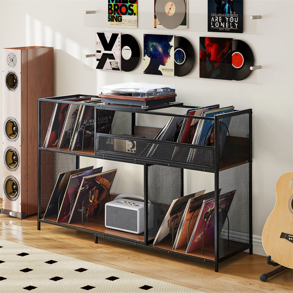 Expandable Record Player Stand