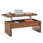 YOCWO Lift Top Coffee Table with Storage, Rectangle Coffee Table with Thicken Wood Table Top and Base