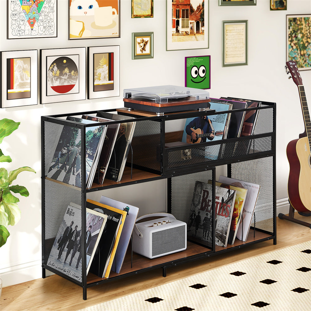 Expandable Record Player Stand
