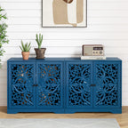 Accent Cabinet with Hollow Carved Door for Entryway Hallway