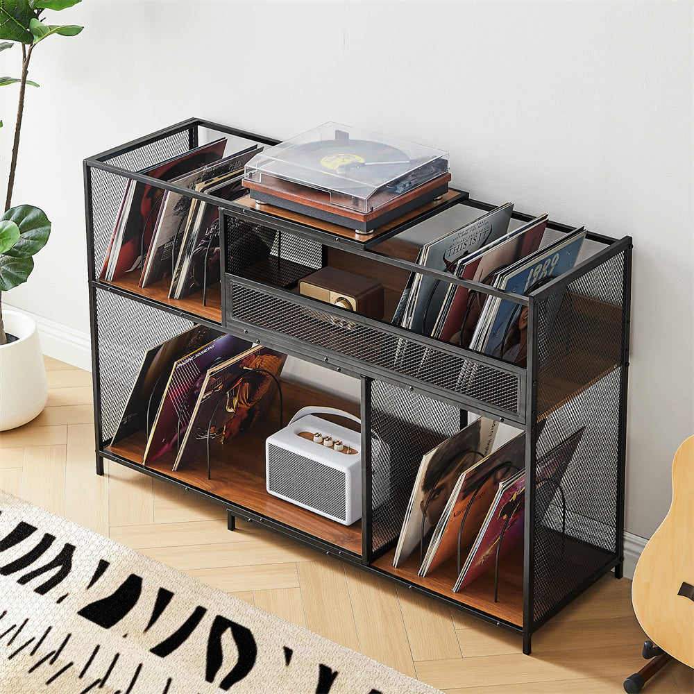 Expandable Record Player Stand