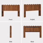 YOCWO Queen/King Size Headboard with LED Lights & Adjustable Height, Wave Panel Head Board with Rounded Corners, Headboard Only(Bed Frame Not Included)