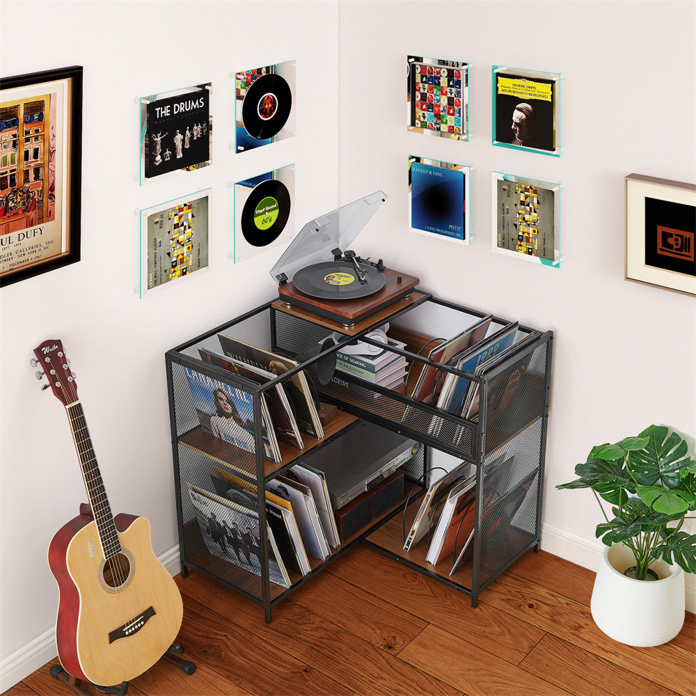 Expandable Record Player Stand